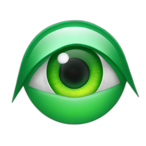 A TOK emoji of a green eye