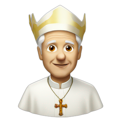 A TOK emoji of a party pope