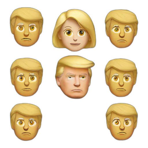 A TOK emoji of a trump