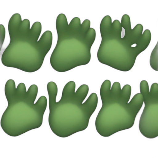 A TOK emoji of a dino paw