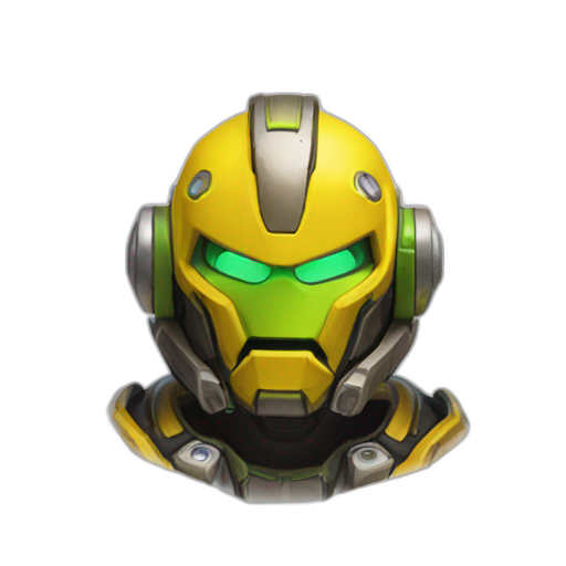 A TOK emoji of a game-overwatch-2-hero-orisa yellow