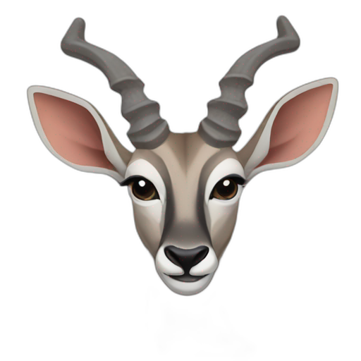 A TOK emoji of a greater kudu