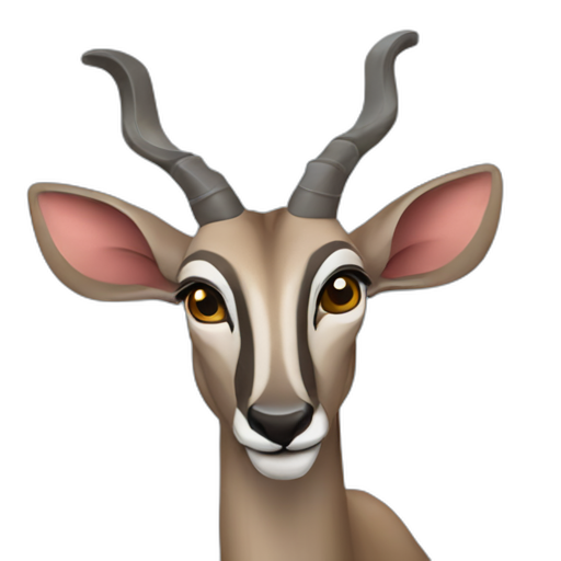 A TOK emoji of a greater kudu