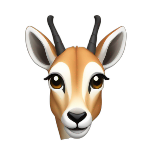 A TOK emoji of a gazelle
