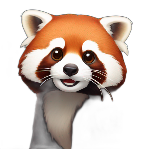 A TOK emoji of a red panda