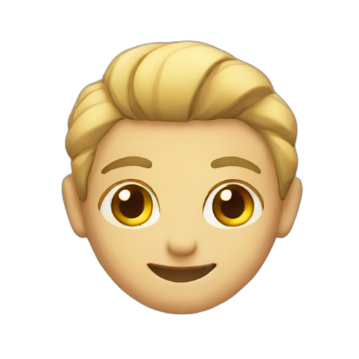 A TOK emoji of a protective and smiling