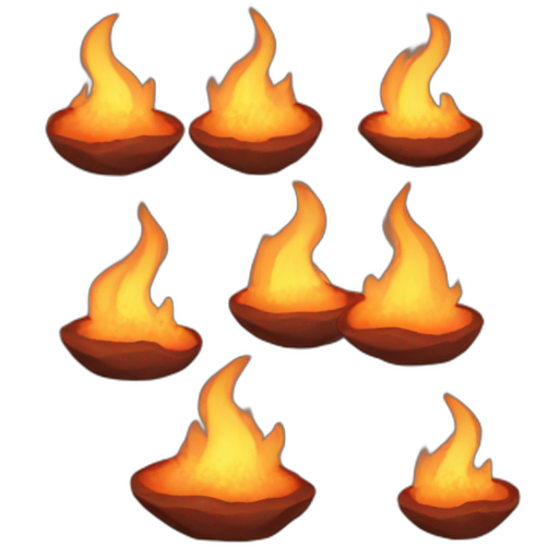 A TOK emoji of a burning embers