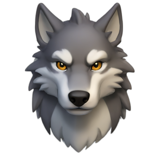 A TOK emoji of a wolfdragon