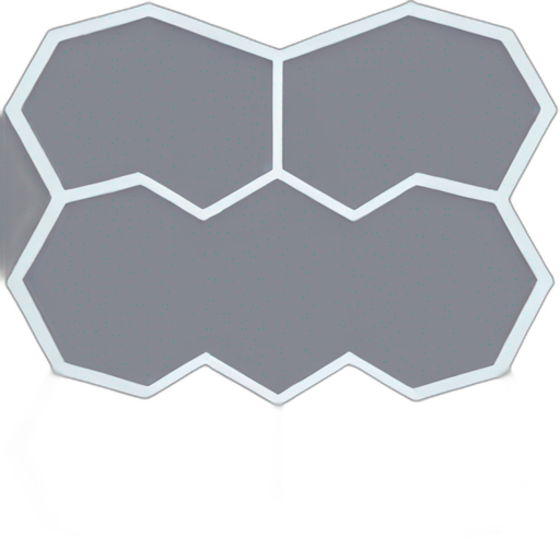 A TOK emoji of a hexagon shape