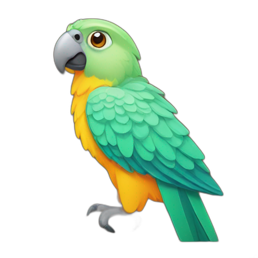 A TOK emoji of a parrot
