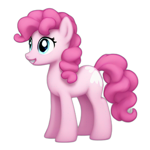 A TOK emoji of a pinkie pie pony fullbody