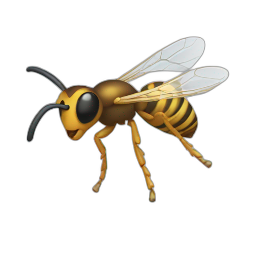 A TOK emoji of a flying hornet