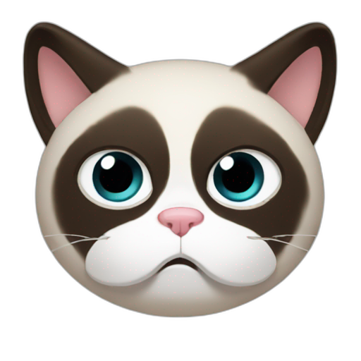 A TOK emoji of a grumpy cat