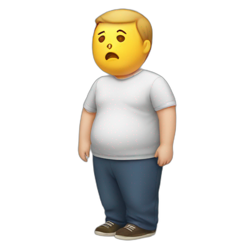 A TOK emoji of a obese