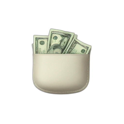 A TOK emoji of a pocket of money