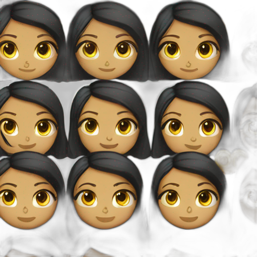 A TOK emoji of a desi girl all bodie wearing black sharara